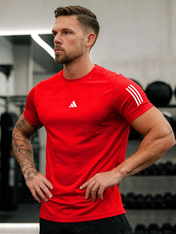 Premium Imported Mesh Dry-Fit T-Shirt – Red