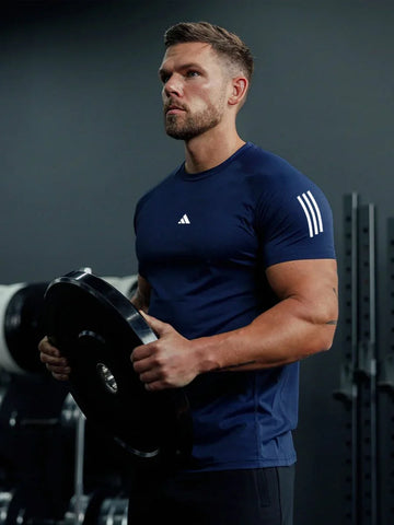 Premium Imported Mesh Dry-Fit T-Shirt – Navy Blue