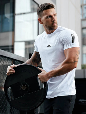 Premium Imported Mesh Dry-Fit T-Shirt – White