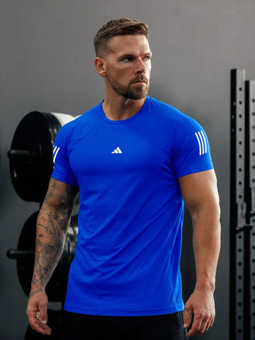 Premium Imported Mesh Dry-Fit T-Shirt – Blue