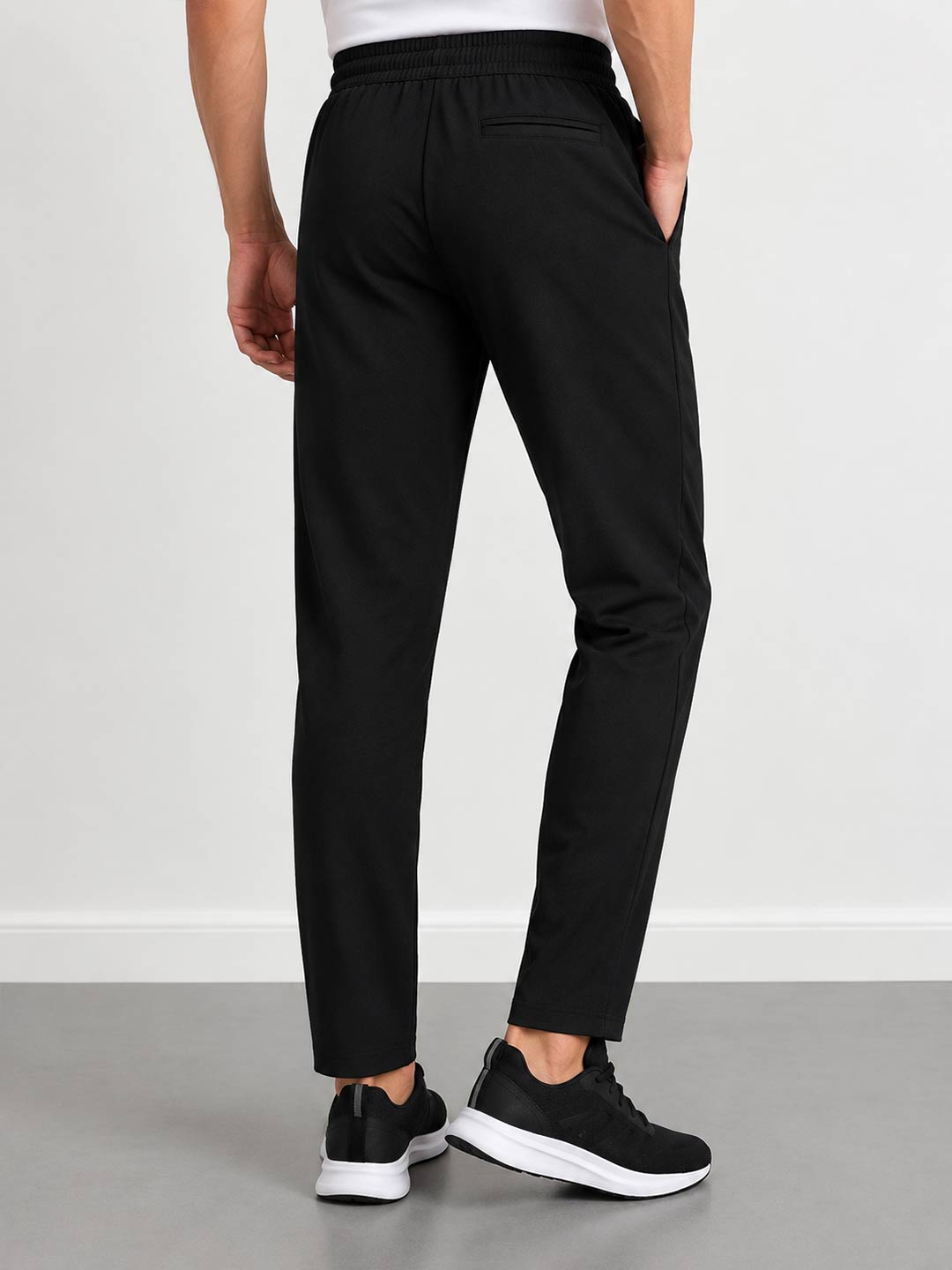 Men’s Black Regular Fit Jogger Trousers