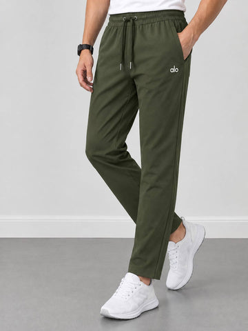 Men’s Olive Regular Fit Jogger Trousers