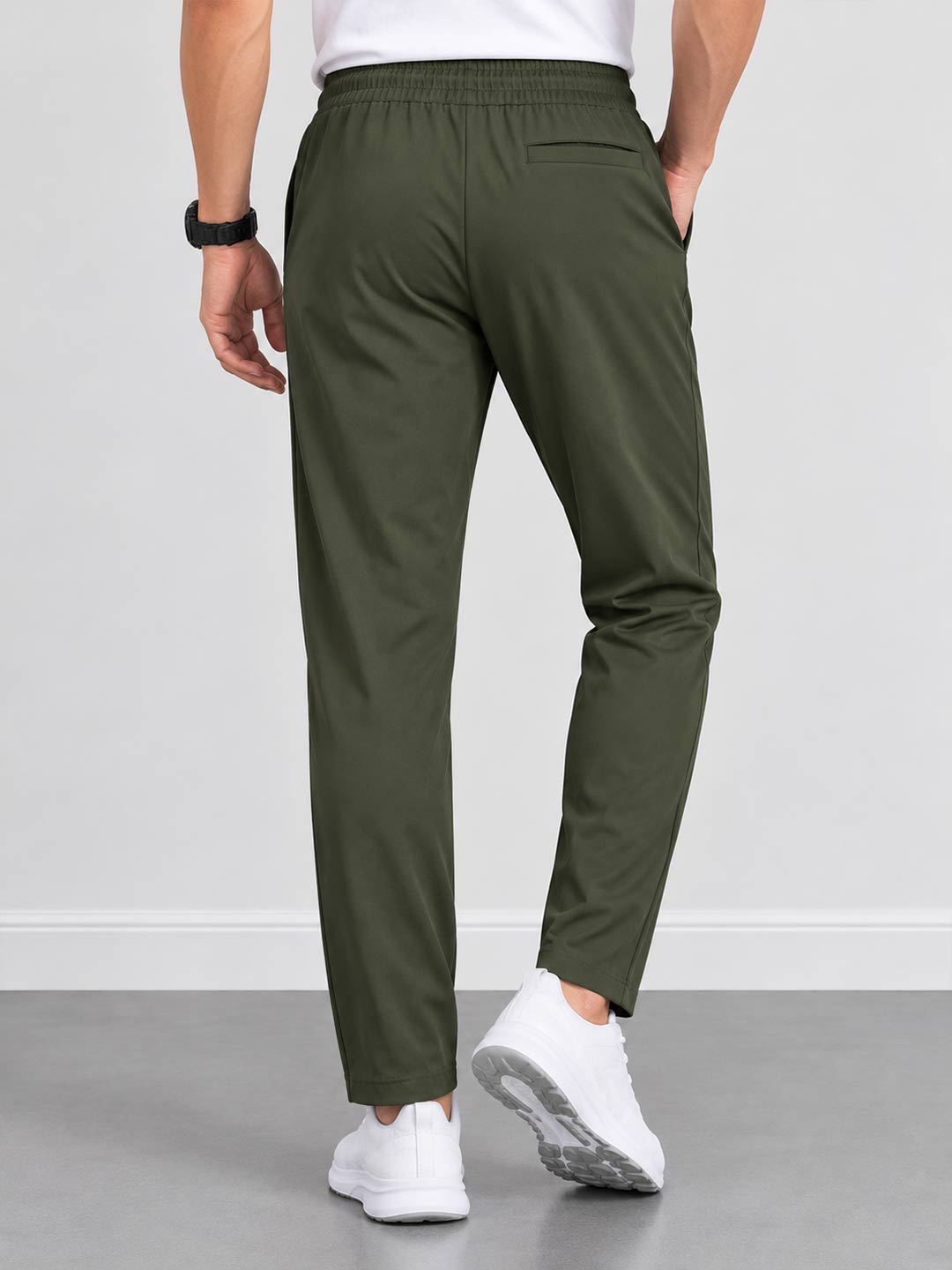 Men’s Olive Regular Fit Jogger Trousers