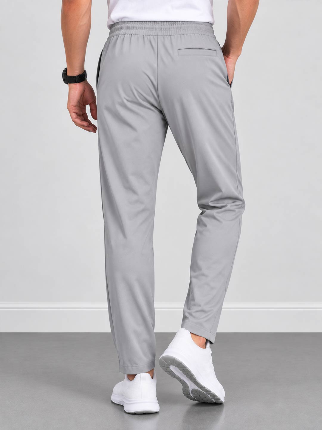 Men’s Light Grey Regular Fit Jogger Trousers